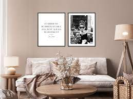 Coco Chanel Quote Wall Art Fashion