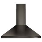 30-inch Contemporary Wall Mount Range Hood in Fingerprint Resistant Black Stainless WVW53UC0HV Whirlpool