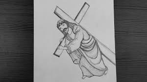Explore inspiring books to deepen and expand your christian faith. Jesus Carrying The Cross Drawing Lord Jesus Drawing Good Friday Special Drawing Pencil Art Youtube