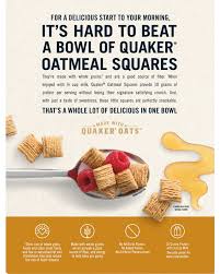 oatmeal squares honey nut quaker oats
