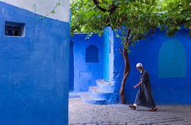In Morocco Is Covered In Blue Paint