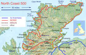 North Coast 500 Route gambar png