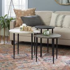 4 Legs 3 Piece Nesting Table Accent