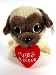 pugs and kisses dog plush toy stuffed
