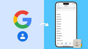 missing google contacts on iphone