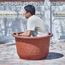 Large Plastic Flower Pot Lotus Pots