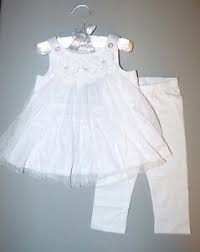 Details About Macys First Impressions Baby Girls 12m White 2 Pc Top Legging Set Nwt 39