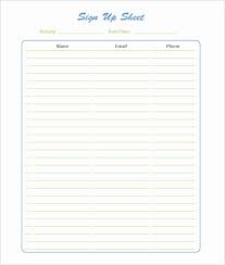 Fresh Free Sign Up Sheet Template Audiopinions Document