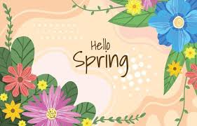spring flower background vector art