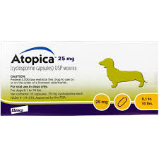 Atopica For Dogs 25 Mg 15 Capsule Pk