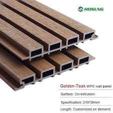 Capped Composite Slatted Wall Cladding