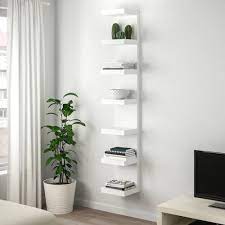 Lack Wall Shelf Unit White 30x190 Cm