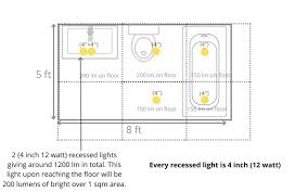 Bathroom Recessed Lights Calculator