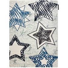 carpet pe stars blue blue 240x330 cm