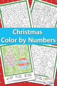 See more ideas about coloring for kids, coloring pages, color by numbers. Christmas Color By Numbers Worksheets Itsybitsyfun Com
