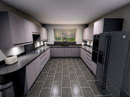 contemporary all grey kitchen design