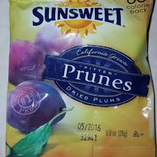 sunsweet pitted prunes and nutrition facts