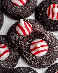chocolate peppermint blossoms in