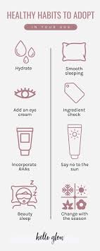 healthy skin habits for your 30s
