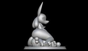 Futa Lucario NSFW 3D Print Model in Monsters & Creatures 3DExport