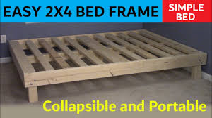 2x4 queen bed easy portable