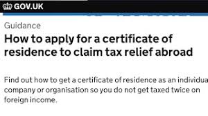 uk certificate of residence status