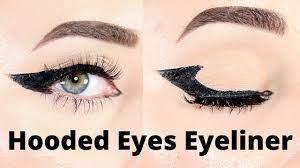 bat wing eyeliner makeup look for