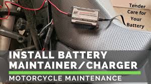 how to install motorcycle battery float