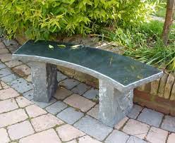 Windsor Polished Granite Stone Garden Bench