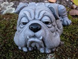 Bulldog Statue Sleepy Bulldog Garden