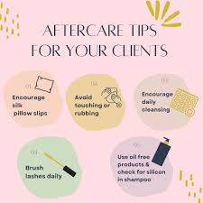 aftercare tips for your lash clients