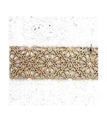 arabic wood lattice 10x50cm geometric