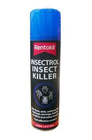 I also have them spray regularly for centipedes and spiders. Rentokil Insectrol Food Moth Killer Spray