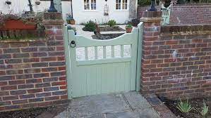 Spindle Top Garden Gate Redwood And