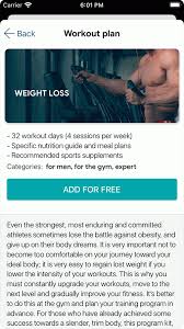 fitness workout app lose