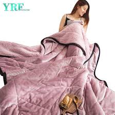 Faux Fur Blanket Double Layers Comfortable Light Pink For Queen Size China Sherpa Blanket And Blankets Price Made In China Com
