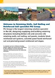 Retaining Walls Soil Nailing Reinforced