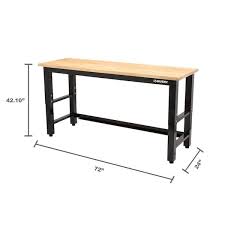 solid wood top workbench