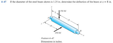 4 47 if the diameter of the steel beam