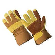 double leather palm work gloves