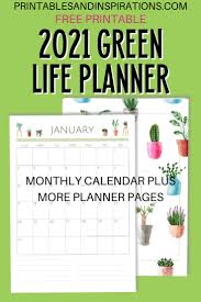 To download the calendar, just right click on the image above and select save images as and save. 2021 Planner For Plant Lovers Free Printable Printables And Inspirations
