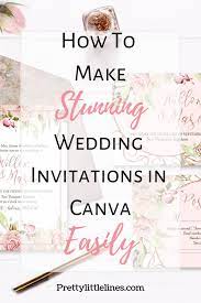 stunning wedding invitations in canva