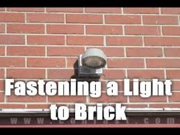 Attaching A Light Fixture To Brick