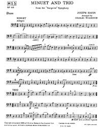 The vclsol franz joseph haydn sheet music minimum required purchase quantity for the music notes is 1. Minuet And Trio From Surprise Symphony Trombone Sheet Music By Joseph Haydn Nkoda