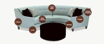 Curved Custom Fabric Sectional Sofa