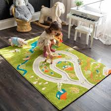 ivi 3d play carpets 59 x 39 inch farm rug and educational toddler mat