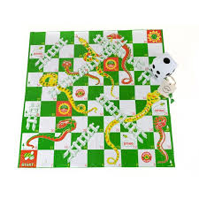 giant snakes and ladders game set