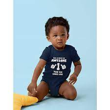 First Birthday Outfit for Boys - Cute One-Year-Old Birthday Baby Bodysuit -  Unique 1st Birthday Gifts for Baby Boy - Adorable Birthday Boy Outfit -  Commemorate Their First Year with Style - Walmart.com gambar png
