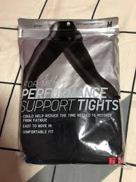 Uniqlo Performance Support Tights Men On Carousell