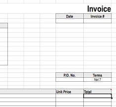 Invoice Template Templates For Openoffice Calc Guide 2